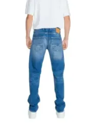 Mid-Wash Replay Straight-Leg-Jeans