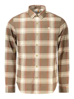 "Timberland Herren Langarmhemd Braun - Stilvoll & Robust"