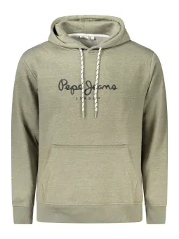 "Pepe Jeans Herren Zip Sweatshirt Grün – Stil & Komfort"