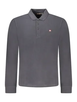 Napapijri Herren Langarm Poloshirt Schwarz - Stilvoll & Bequem