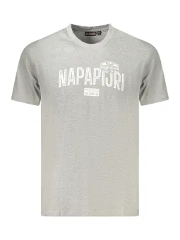 Napapijri Herren T-Shirt Grau - Kurzarm, Bequem & Stilvoll