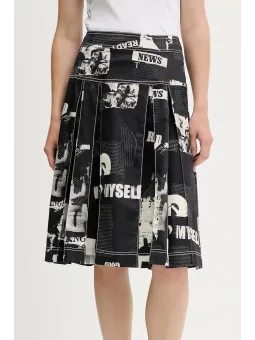 "Desigual Damen Longuette Rock Schwarz - Stilvoll & Elegant"