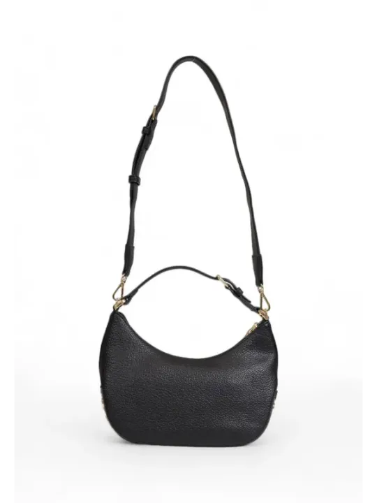 Schwarze Love Moschino Leder Umhängetasche