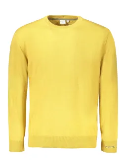 "Pepe Jeans Herren Gelber Crew Neck Pullover - Stilvoll & Komfortabel"