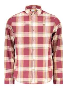 "Timberland Herren Langarmhemd Rot - Stilvoll & Bequem"