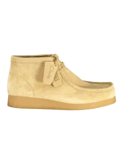 "Clarks Wallabee Evo: Beige Herrensneaker für Alltag & Sport"