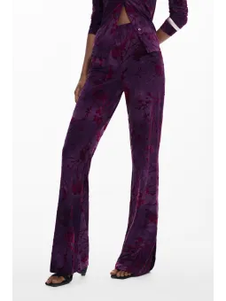 "Lila Desigual Damenhose - Stilvoll & Einzigartig"