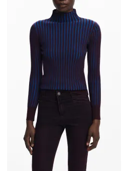 "Desigual Damenpullover Braun - Stilvolle Bluse für Damen"