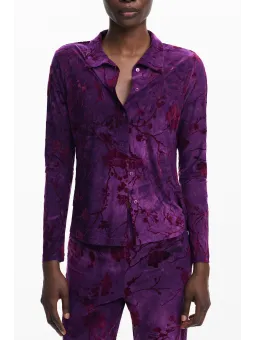 Desigual Damen Langarmshirt Lila - Stilvoll & Bequem