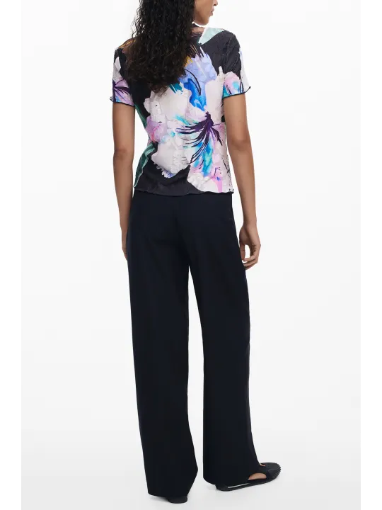 Desigual Damen T-Shirt Schwarz - Stilvoll & Komfortabel