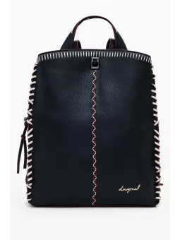 "Stilvoller Desigual Damen Rucksack Schwarz – 25WAKP17"