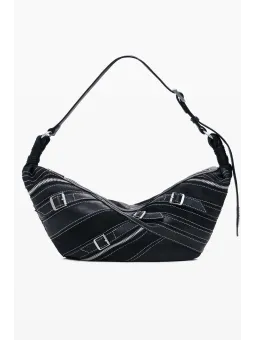 Desigual Damen Tasche - Einzigartige Schwarze Seltenheit