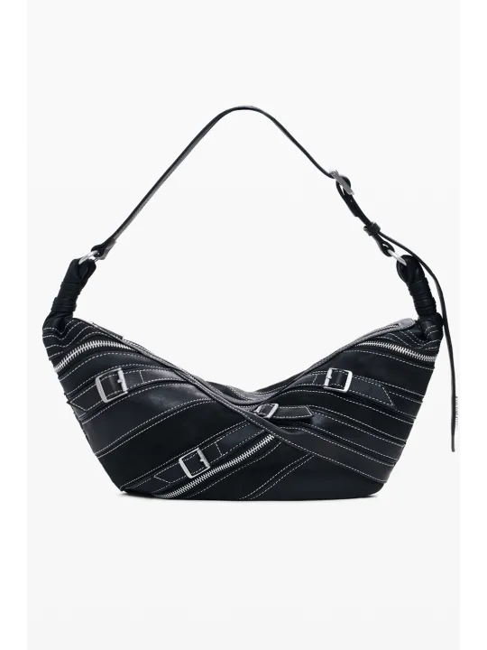 Desigual Damen Tasche - Einzigartige Schwarze Seltenheit