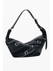 Desigual Damen Tasche - Einzigartige Schwarze Seltenheit