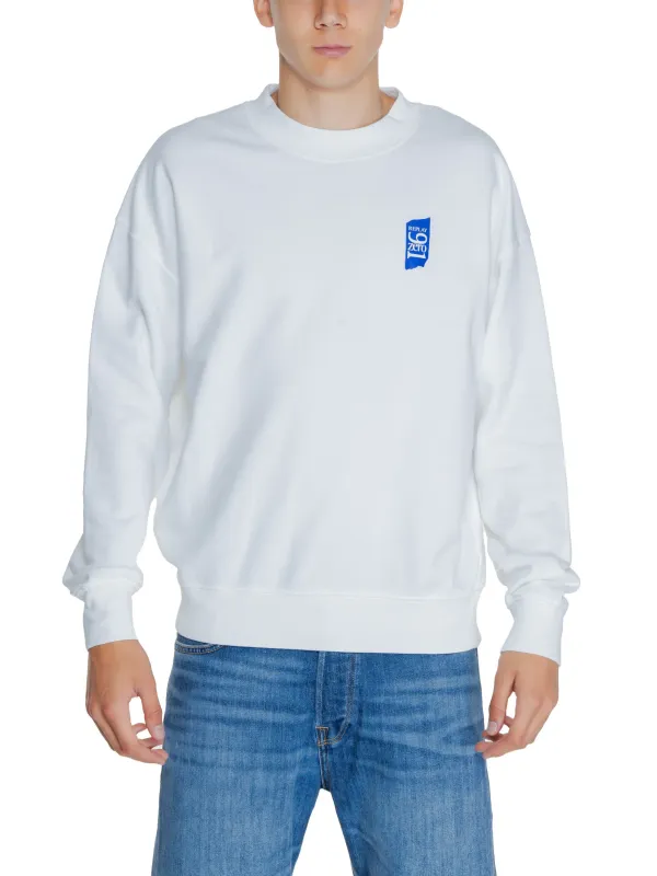 Weißes Replay Sport-Langarmshirt Baumwolle Weißes Replay Sport-Langarmshirt Baumwolle