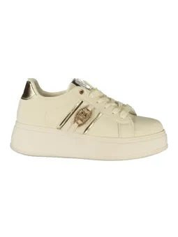 "Laura Biagiotti Beige Damensneaker – Stil & Komfort"