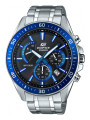 Stilvolle Casio Edelstahl-Chronographenuhr Grau