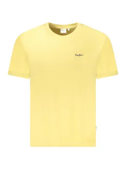 Pepe Jeans Herren T-Shirt Gelb - Kurzarm & Stylisch
