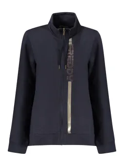 "Freddy Blaues Damensweatshirt mit Reißverschluss"