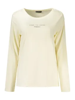 Freddy Damen Weißes Langarm-T-Shirt – Stil & Komfort