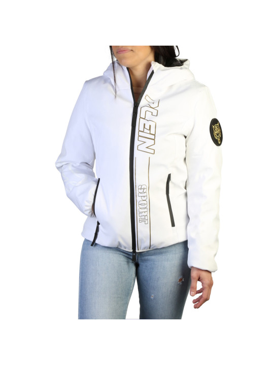 Weiße Plein Sport Zip-Jacke