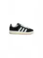 Schwarze Adidas Wildledersneakers mit Streifen