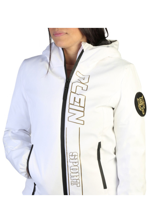 Weißer Plein Sport Windbreaker mit Reißverschluss