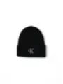 Schwarze Strickmütze mit Calvin Klein Logo