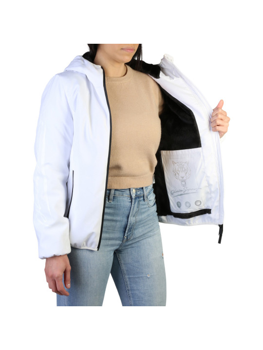 Weiße Plein Sport Windbreaker Jacke