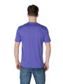 Ea7 kosmisches blaues Baumwoll-T-Shirt