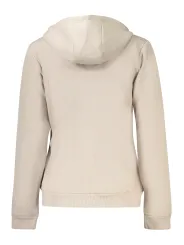 Beiges Damen Sweatshirt 'Norwegen 1963' mit Reißverschluss