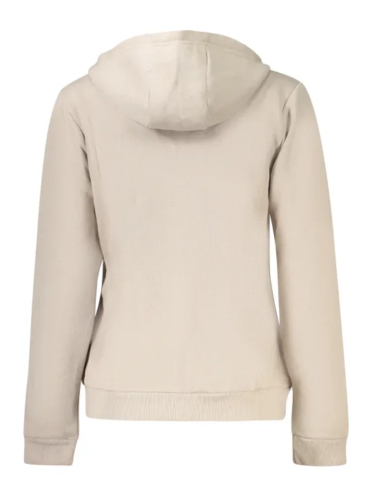 Beiges Damen Sweatshirt 'Norwegen 1963' mit Reißverschluss