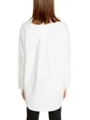 Weiße Damen-Langarmhemd Calvin Klein