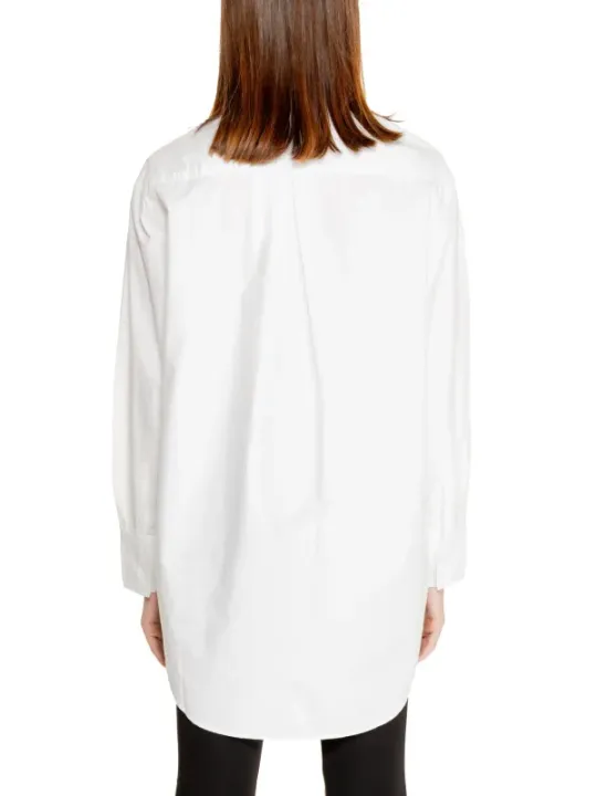 Weiße Damen-Langarmhemd Calvin Klein
