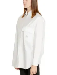 Oversized weißes Calvin Klein Jeans Hemd