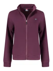 Lila Damen Sweatshirt mit Reißverschluss - Norwegen 1963