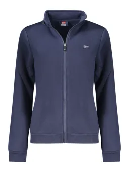 Blaues Damensweatshirt 1963 mit Reißverschluss - NORWEGEN