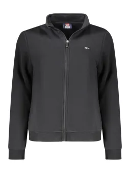 "Norwegen 1963 Damen Sweatshirt Schwarz mit Reißverschluss"