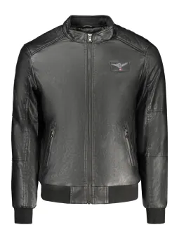 "Stylische Military Academy Herrenjacke in edlem Schwarz"