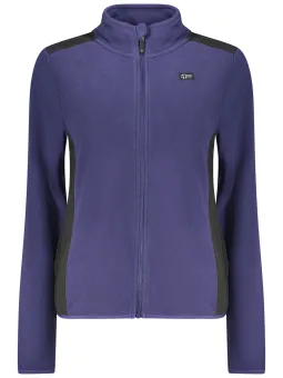 Blaues Damen-Sweatshirt mit Reißverschluss - NORWEGEN 1963