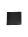 Schwarze Calvin Klein Lederbrieftasche gefaltet
