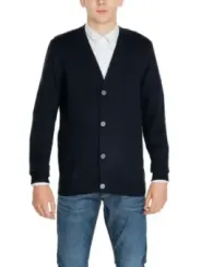 Dunkelblauer Wollstrick-Cardigan Jack & Jones