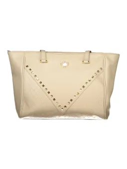 Exklusive LAURA BIAGIOTTI Damenschultertasche in Beige