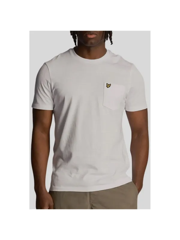 Weißes T-Shirt mit Vogel-Logo Weißes T-Shirt mit Vogel-Logo