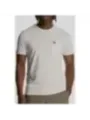 Weißes T-Shirt mit Vogel-Logo