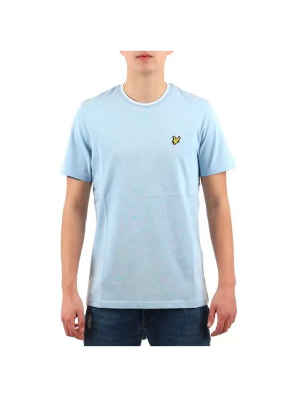 Blaues T-Shirt mit Schmetterling Blaues T-Shirt mit Schmetterling