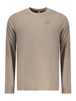 NORWEGEN 1963 Herren Langarm T-Shirt Braun - Stilvoll & Zeitlos