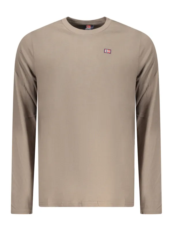 NORWEGEN 1963 Herren Langarm T-Shirt Braun - Stilvoll & Zeitlos NORWEGEN 1963 Herren Langarm T-Shirt Braun - Stilvoll & Zeitlos