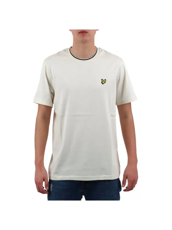 Weißes T-Shirt mit Schmetterlingsdesign Weißes T-Shirt mit Schmetterlingsdesign