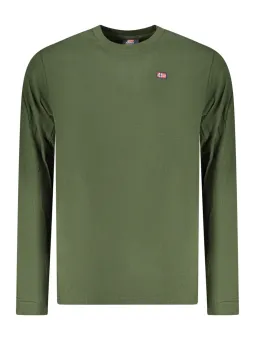 Norwegen 1963 Herren Langarmshirt Grün - Stilvoll & Zeitlos